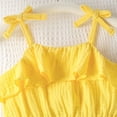 thumbnail image 5 of Bigetiay Girls Summer Denim Shortpants with Bow Tie Strappy Tank Top Casual Two Piece Outfit for Warm Weather, Size 2-3 Years, 5 of 6