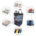 thumbnail image 5 of KLL Underwater Lazy Turtle Laundry Hamper,Large Canvas Fabric Lightweight Storage Basket Toy Organizer Dirty Clothes Collapsible Waterproof, 5 of 6