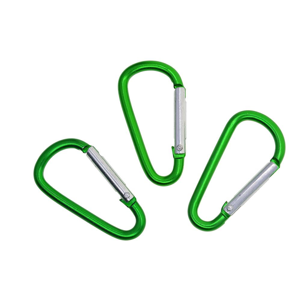 Lot De 2 Mousquetons De Verrouillage Argentés Et Gris En Alliage D