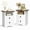 White, variant on Lacoo End Table Set of 2 with 2 Drawers & Open Shelf, Nightstand for Bedroom Wood Side Table for Living Room, White