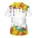 thumbnail image 3 of Camiseta de diario unisex para hombre, estampado gráfico, estampado cruzado, manga corta, blusa informal Pompotops oipoqjl31546, 3 of 3
