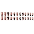 thumbnail image 6 of FCOGIN Medium Coffin, 24 Pieces, Pink, Black, Rhinestone Glitter Acrylic False Nail, Press on Nail, 6 of 6