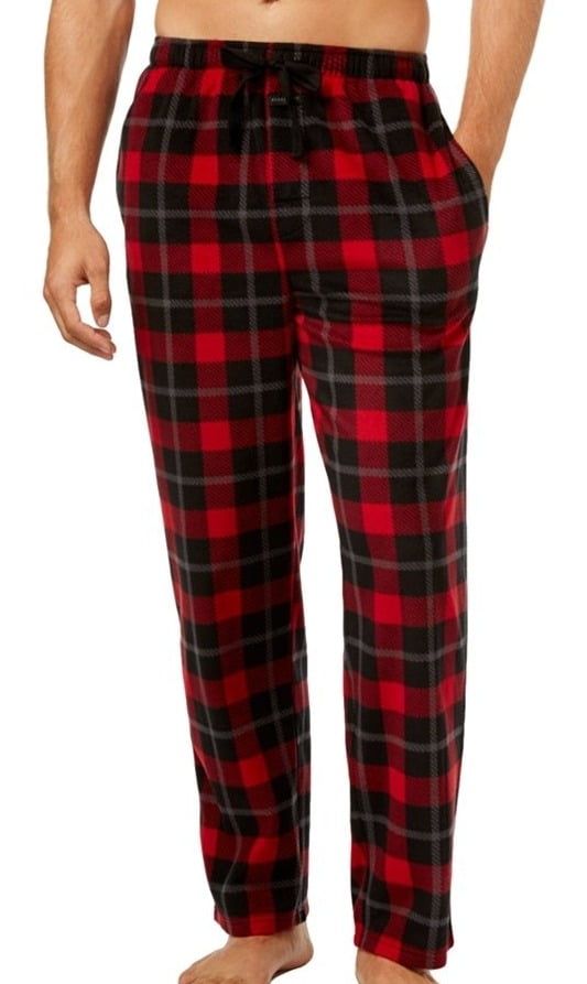 Nautica Plaid Knit Pajama Set Oatmeal Heater