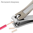 thumbnail image 3 of Toe Nail Clippers Adult - Stainless Steel Nail Clipper with Sturdy Sharp Pedicure Toenail Fingernail Clippers, 3 of 6