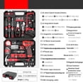 thumbnail image 7 of Tool Set - Tool Kit With 8V Cordless Drill, 129 Piece Tool Box With Drill, Home Tool Kits For Men & Women, Hand Drill Set, 7 of 7