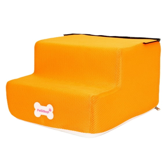 UDIYO Pet Ladder 2 Step Non-slip Fabric Sturdy Dog Climbing Ramp for Puppy