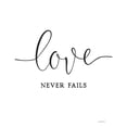 thumbnail image 3 of Lettered and Lined 12x14 Black Modern Framed Museum Art Print Titled - Love Never Fails, 3 of 5