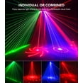 thumbnail image 2 of Luces DJ KeoBin Pro 6 en 1, DMX y activadas por sonido con bola de discoteca, 2 of 7