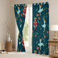 thumbnail image 3 of Homewish Kawaii Royal Nutcracker Curtains Pack of 2 (42x84 Each), Cartoon Princess Elf Curtains Blackout, Merry Christmas Bedroom Curtains, Black Out Curtains Room Decor, 3 of 5