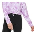 thumbnail image 3 of DKNY Women's Cotton Tie Dyed Sweatshirt Purple Size Medium, 3 of 3