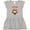 AC-Heather Grey, variant on Inktastic Pug Dog Loved by a Pug Girls Toddler Dress