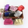 thumbnail image 2 of AMERTEER Mode Femmes Paillettes Boucle Mini Porte-Monnaie Pochette Portefeuille Pratique Sac, 2 of 8