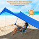 thumbnail image 3 of Toldo para carpa de playa COMMOUDS de 12 x 12 pies, UPF50+, con sacos de arena, 3 of 7