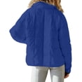 thumbnail image 4 of UJNDER Women's Lightweight Oversized Long Sleeve Packable Jacket Warm Short Winter Jackets for Women Blue XL, 4 of 6