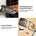 thumbnail image 4 of 5 Pcs Kitchen Set Heat Resistant Oven Mitts and Non-Slip Pot Holders with Adjustable Cooking Apron Ancient Ruins, 4 of 6