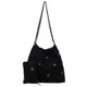 thumbnail image 3 of Bolso de hombro acolchado para mujer con estampado de lazo simple y bolso pequeño (albaricoque), 3 of 8