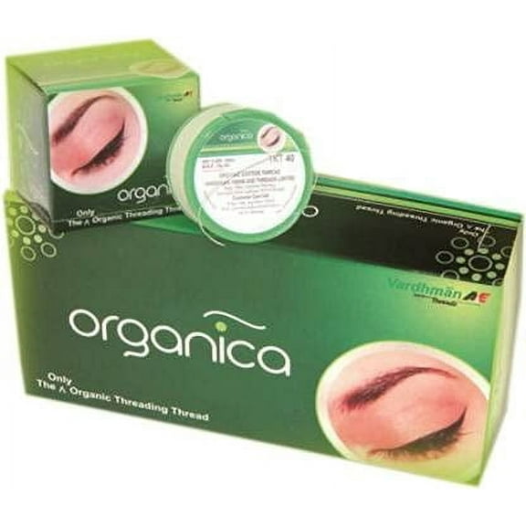 Organica Eyebrow Hair Remover Cotton Threading Organic Threads, 8 Spools, 300 m