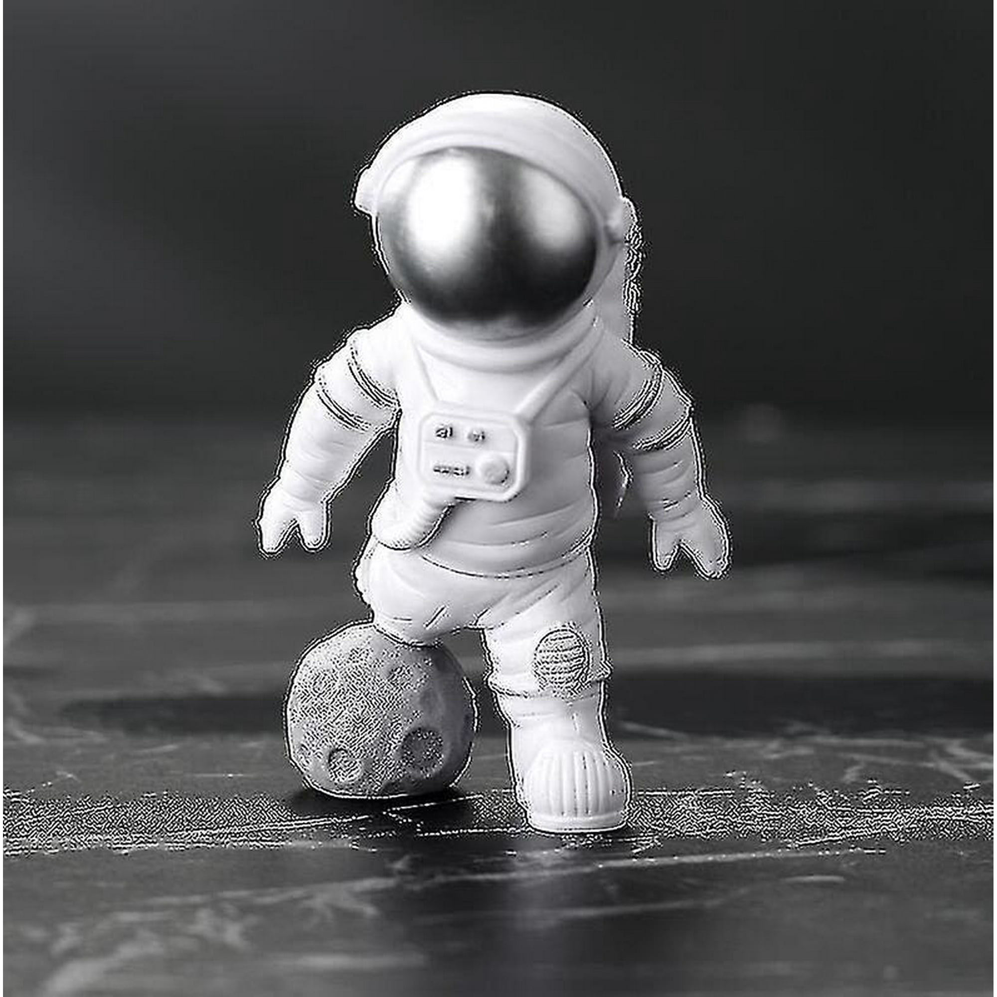 Pcs Astronaut Figurines, Outer Space Cake Decorations Miniature Astronaut  Toys(star)