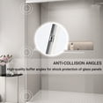 thumbnail image 2 of JESTOP 44-48"W or 56-60"W x 72"H Double Sliding Shower Door, Semi-frameless Bypass Bathroom Sliding Door with 1/4" (6mm) Tempered Glass for Walk-in Shower, Reversible Installation, 2 of 10