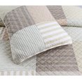 thumbnail image 1 of Comforter Set Queen Size  3-Piece Coverlet Set for Night Sleep  Bedding Quilt with Green Yellow Blue Plaid Striped Real Patchwork, 1 of 4