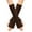 #01,Coffee, variant on Winter Gloves Clothes Women Winter Wrist Arm Warmer Solid Knitted Long Fingerless Gloves