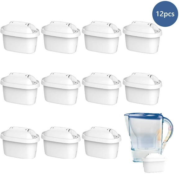 Replacement Filter Cartridge, Alkaline Water Filter Enhances Taste And Purity, Improves Ph For Healthier Drinking Water, Compatible With Brita Maxtra Plus And Marella Filter Jug