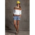 thumbnail image 5 of Gant by Michael Bastian Women's The MB Cotton Guayaquil Crop Sweater, White, X-Large, 5 of 5