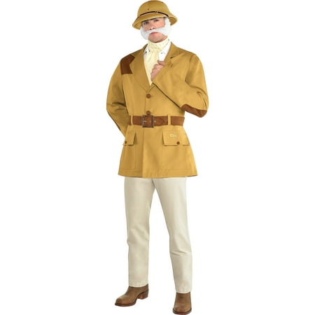 Party City Clue Colonel Mustard Costume for Adults, Standard Size, Includes Safari Jacket, Pith Helmet, and Ascot
