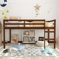 thumbnail image 5 of Campbell Wood Twin Junior Loft Bunk Bed, Oak, 5 of 11