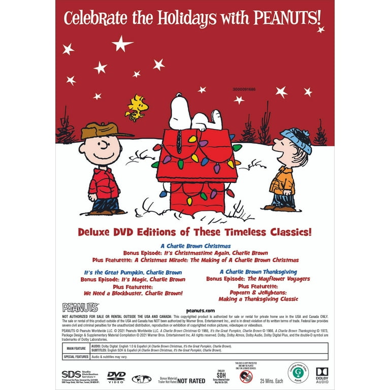 Peanuts Holiday Collection (DVD) - Walmart.com
