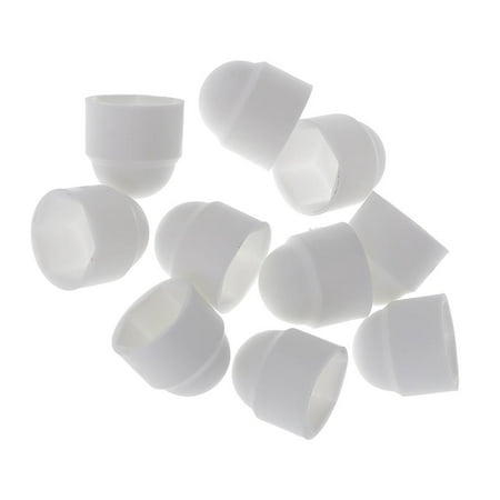 

M6 (6mm) White Domed Nut / Caps 10MM Spanner - PK 10