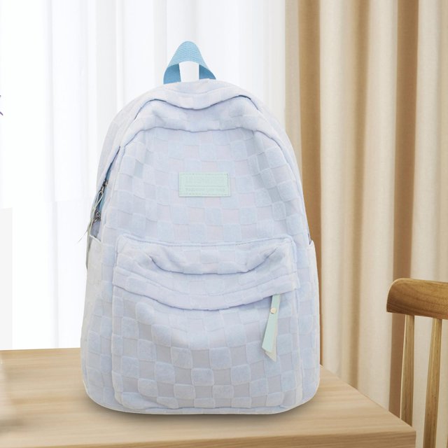 Mochila de moda para niñas adolescentes Fernando Bolsa escolar gran capacidad azul