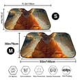 thumbnail image 3 of Kdxio Maple Leaf Meditating Chihuahua Print Windshield Sun Shade,UV Rays and Sun Heat Protection,Sunshade for Car Windshield,Car Shade Front Windshield - Medium, 3 of 5
