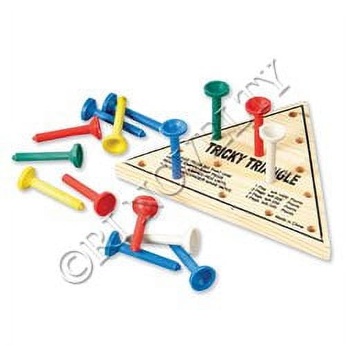 Rhode Island Novelty, Wooden Triangle Game, 1 Dozen, 4.5