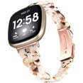 thumbnail image 2 of REQO Bracelet de Montre en Résine Compatible pour Fitbit Versa 4/Sense 2 Bracelets de Remplacement, Bracelet Réglable avec Boucle en Acier Inoxydable pour Fitbit Sense 2/Versa 4/Versa 3 pour Femmes Hommes, 2 of 7