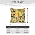 thumbnail image 4 of Bingfone Ethnic African Linen Throw Pillow Covers Cushion Case Pocket Button Vintage Farmhouse Pillowcase for Sofa Couch Bed 20"x20", 4 of 9