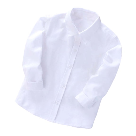 TBWNWG Boys Long Sleeve Performance Shirt Classic Stage Formal Wear For Fall Comfortable Fit,Size 15-16 Years