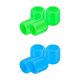 thumbnail image 1 of lvula de Neumático de Coche, Tapas de Neumático de Bicicleta con Cubierta de Polvo Fluorescente para Vehículos de Bicicleta+ de Vá Azul verde, 1 of 9