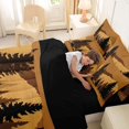 thumbnail image 5 of Manfei Family Bear 7-Piece King Bedding,Mountain Woodland King Bed in a Bag,Brown,Black Reversible, 5 of 7