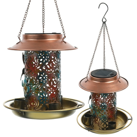 Outdoor Solar Light Outdoor Lights for House Solar Bird Feeder Bird Feeding Cup Bird Drinking Glass Bird Food Container