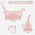 thumbnail image 2 of SUPTREE Makeup Bag Travel Cosmetic Bag for Women Travel Case Organizer Make Up Pouch，Pink, 2 of 7