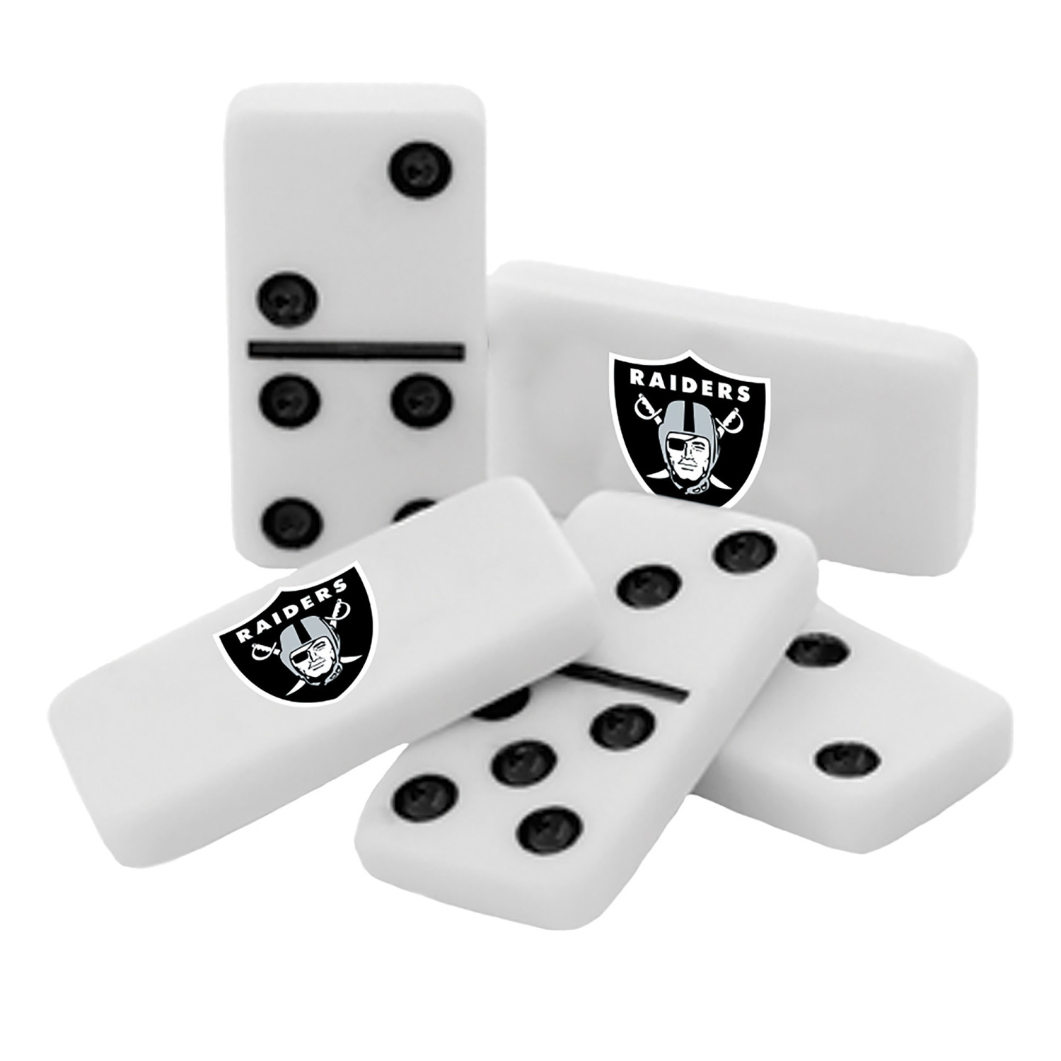 MasterPieces NFL Las Vegas Raiders Dominoes Game photo 3