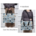 thumbnail image 6 of FORMRS 16" Laptop Bag Carrying Sleeve Case with Handle Travel Shoulder Briefcase, Vibrant Cute Cat, 6 of 8