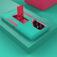 thumbnail image 7 of Allytech Designed Case for Samsung Galaxy S22 Ultra 5G 6.8"(2022), Kickstand Magnetic Support Car Mount Heavy Duty Shockproof Hybrid Rugged Drop Protection Cover for Galaxy S22 Ultra, Green+Rose, 7 of 7