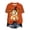 CD-Orange, variant on mgoYE Halloween Womens Clothing Halloween for Women Funny Pumpkin Printed Cute T Shirts Orange Graphic Tops Fall Tee Fashion Gift(,S)