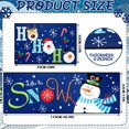 thumbnail image 2 of 2 Pcs Christmas Snowman Decorative Kitchen Doormat Let It Snow Doormat Set Christmas Washable Non Slip Floor Rugs Xmas Santa Claus Floor Mat for Front Porch Door Bathroom, 2 of 6