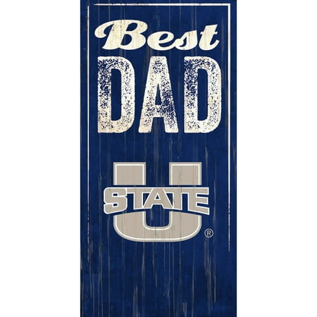 Utah State Aggies 6'' x 12'' Best Dad Sign - No