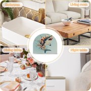 WOBOGO A Shark Full Of Flowers Clear Acrylic Napkin Holder Kitchen Tissue Face Towel Cocktail Rack Bar Restaurant Dinner Paper Dispenser