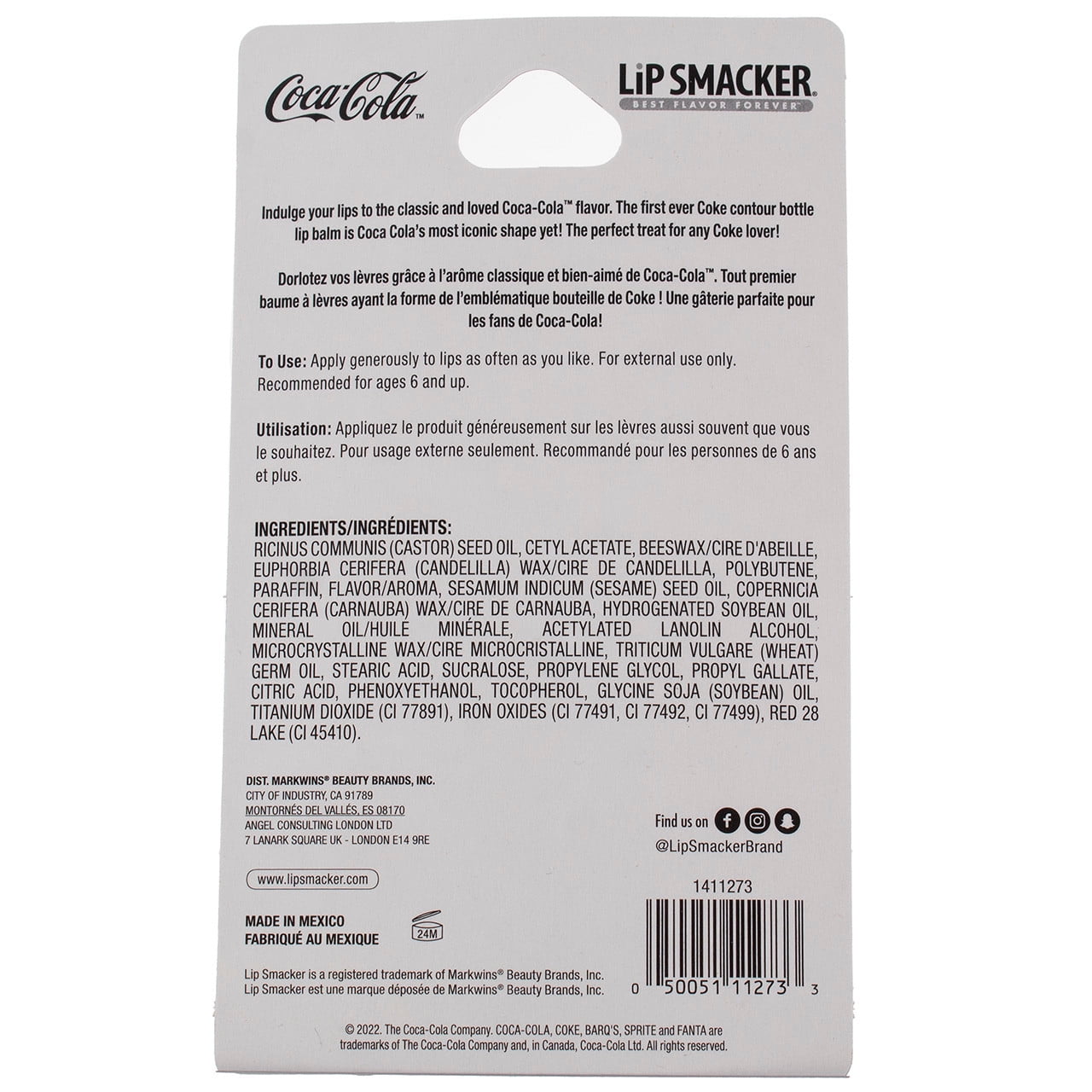 PR Lip Smacker Coke Bottle Lip Balm Classic Coke
