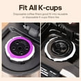 thumbnail image 7 of Disposable Coffee Filters,Pack of 100 Paper Filter +Reusable K Cup Coffee Pod for Reusable Single Serve Pods Compatible with k cup 2.0 & 1.0 Coffee Maker, 7 of 7